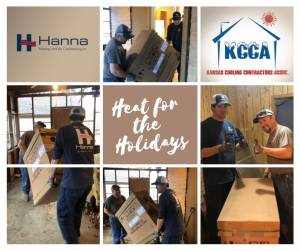 Hanna supports veterans and provided a free furnace to a vet as part of the Heat for the Holidays program