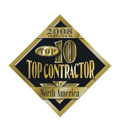 Top 10 Contractor in North American award for 2008