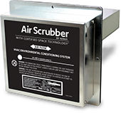 Image of the Air Scrubber Plus device by Aerus Enterprise Solutions that gets attached to your HVAC system