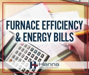 Furnace efficiency on heating bills