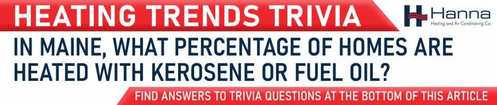 Heating Trivia “In Maine, what percentage of homes are heated with kerosene or fuel oil?”