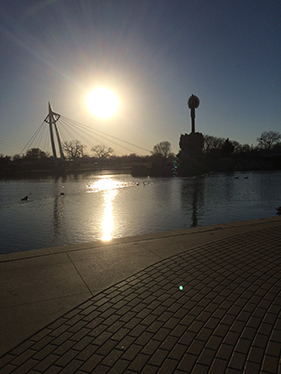 Wichita river in winter