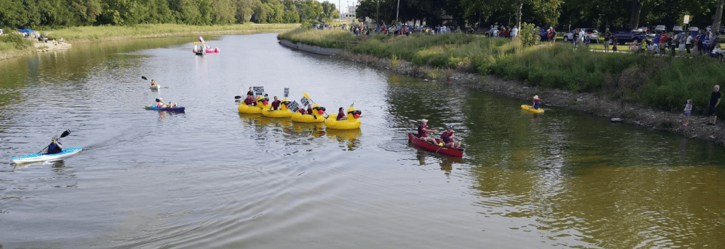 Newton river during Sand Creek Summer Daze festival in 2018